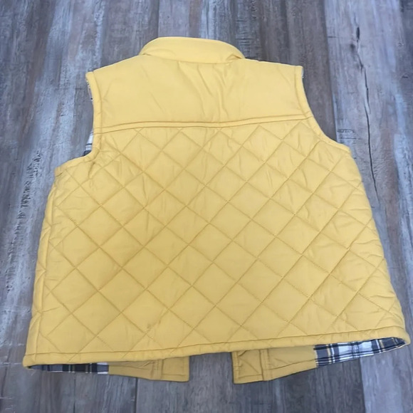 Janie & Jack Butter Yellow Quilted Vest - Picture 2 of 5